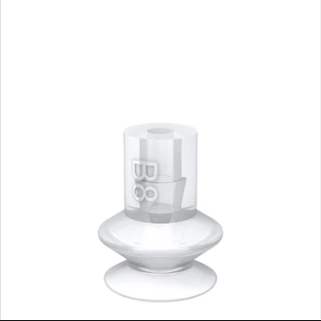 0200278派亚博吸盘Suction cup B8 Silicone FCM通过FDA (FDA 21 CFR 177.2600) 认证要求并符合欧盟法规（EU 1935/2004）标准。大部分吸盘都呈透明状，不含任何颜料-派亚博吸盘派亚博真空发生器piab吸盘材质