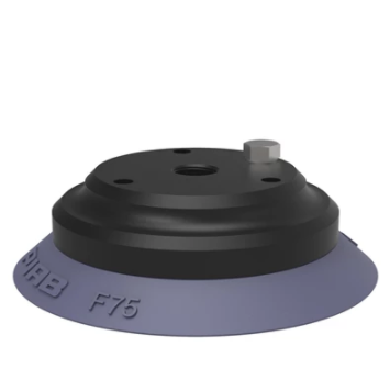 0128156派亚博吸盘Suction cup F75 HNBR,1/8寸 NPSF female Al,with mesh filter适用于硬纸板、钣金、玻璃和多孔材料等平坦工件-派亚博吸盘派亚博真空发生器