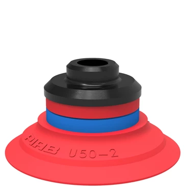 0110330派亚博吸盘Suction cup U50-2 Silicone,1/8寸 NPSF female,PA适用于搬运带平整或浅凹表面的工件-派亚博吸盘派亚博真空发生器piab吸盘