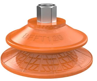 0210581派亚博吸盘Suction cup BFFT120P Polyurethane 60/60/30, G3/8寸female 17mm with mesh filter-piab吸盘派亚博真空发生器真空搬运系统真空抓取系统