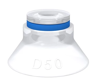 0200445派亚博吸盘Suction cup D50 Silicone FCM适用于弧形和不规则表面。某些场合下甚至可从角落或边缘处提升工件。不适用于平坦表面-piab吸盘派亚博真空发生器真空搬运系统真空抓取系统