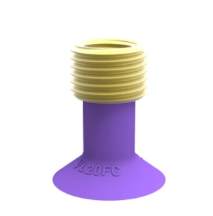0202653派亚博吸盘Suction cup VL20FC, G1/4寸-G1/8寸具有超高性价比，包含浅凹平面吸盘、波纹管吸盘以及长波纹管吸盘三种形状可选，是基础/标准工业应用的最佳选择。-派亚博吸盘派亚博真空发生器piab吸盘