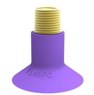 0202717派亚博吸盘Suction cup VL40FC, 3/8寸NPT-1/4寸NPSF具有超高性价比，包含浅凹平面吸盘、波纹管吸盘以及长波纹管吸盘三种形状可选，是基础/标准工业应用的最佳选择-派亚博吸盘派亚博真空发生器piab吸盘